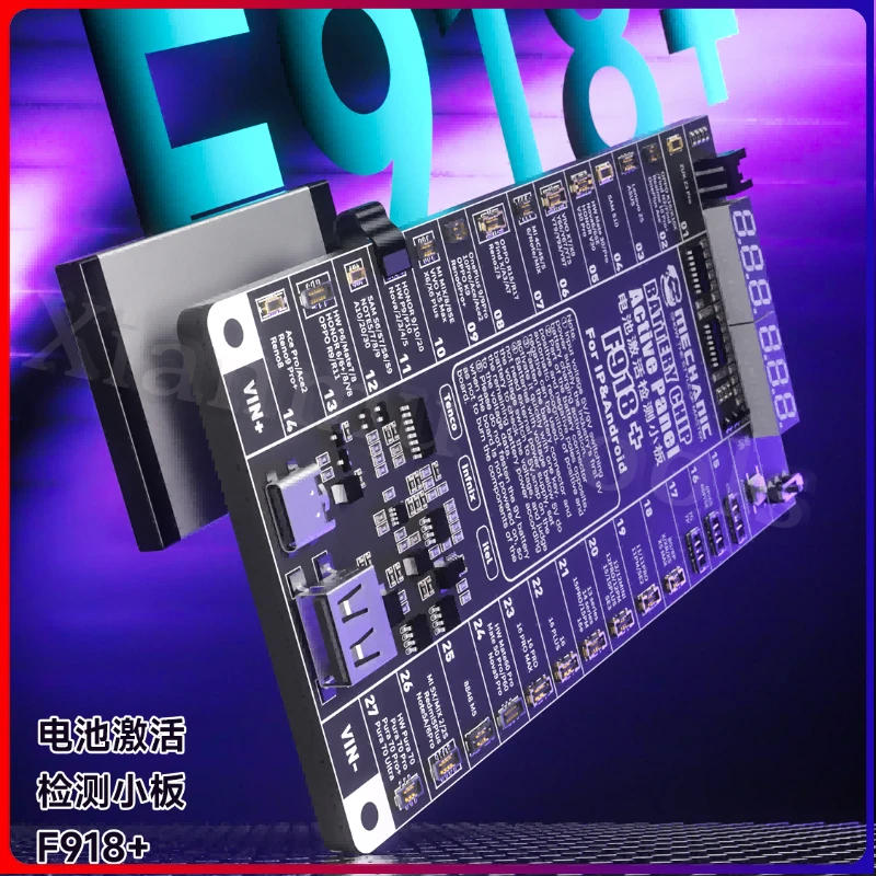 

MECHANIC F918+ Выход регулирования напряжения, обнаружение тока и напряжения в реальном времени, поддерживает модели Apple+Android