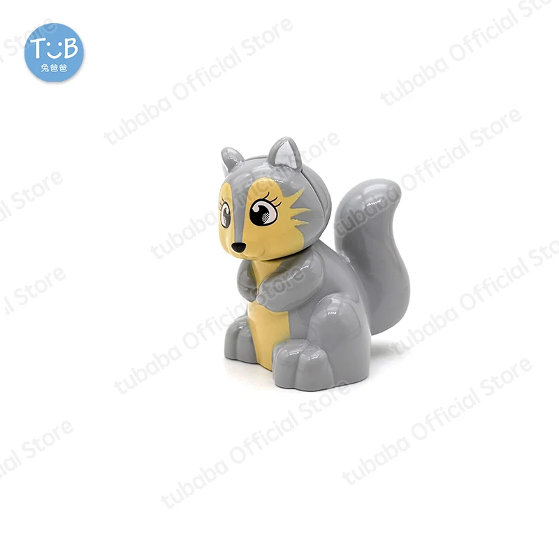 Duże Klocki Konstrukcyjne dla Maluchów Dzikie Zwierzęta Układanka Kompatybilne Wielokształtne Klocki Edukacyjne Dzieci Dziecko Prezent Zabawki