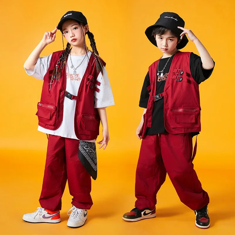 Zumba Wear,Children's Drum Set Performance Costumes, Boys Hip-hop Stage Costumes,clothes Girl From 4 To 14 Years