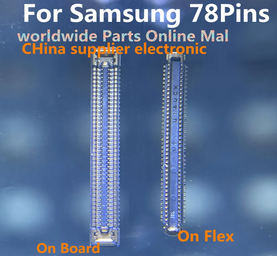 

10 шт.-200 шт. для Samsung A02 A12 A32 A42 A52 ЖК-дисплей FPC / A31 A41 A51 A71 Зарядное устройство USB FPC Разъем для зарядки бортовой 78pin