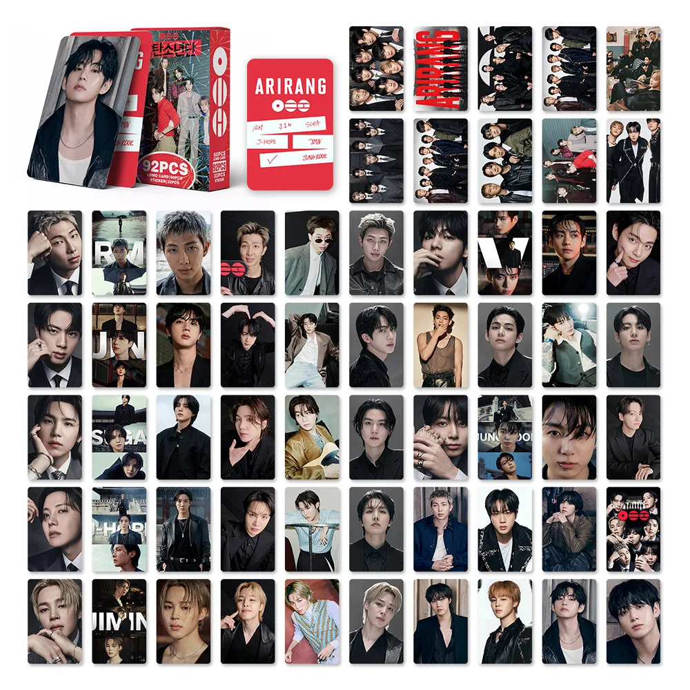 92Pcs Lomo Cards Photocards Stickers HD Fans Collection Cards Decorative Stickers Present Gifts image 6