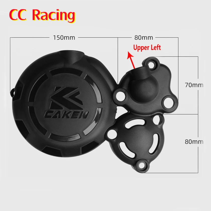 Motocross Ignition Clutch Cover Guard Small Sprocket Gear Protector For Bosuer BSE M6 J1 X6 ZongShen 300cc CBS300 CBS 300