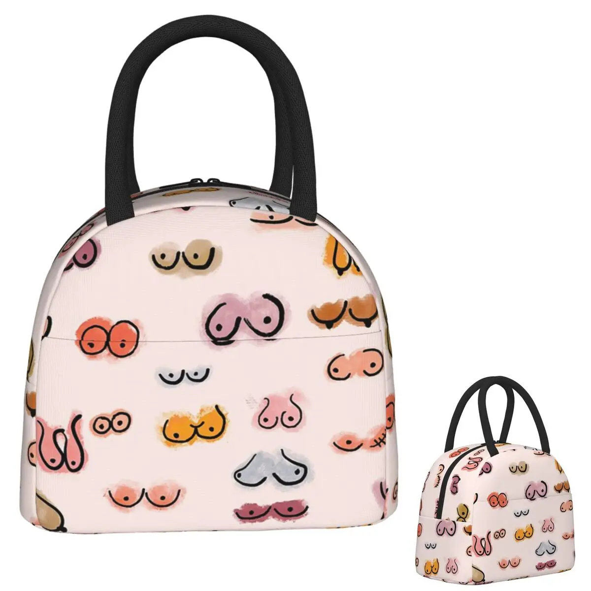 

Boobies акварельная изолированная сумка для обеда для женщин и детей герметичные коробки для еды термобокс для обеда сумка