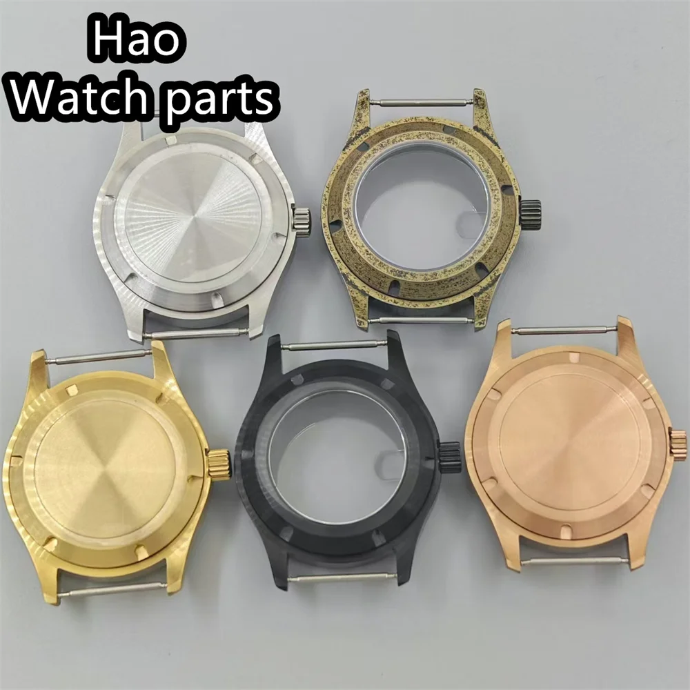 BLIGER 파일럿 시계 케이스, 실버 블랙 로즈 골드 브론즈 케이스, 사파이어 글래스, NH34, NH35, ETA2824, PT5000 무브먼트, 날짜 창, 39mm