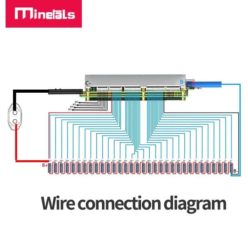 10S-32S ANT Smart BMS 250A 200A 300A 16S 20S 24S wbudowane oprogramowanie aplikacji Bluetooth LiFePo4 li-ion LTO tablica zabezpieczająca baterię PCM