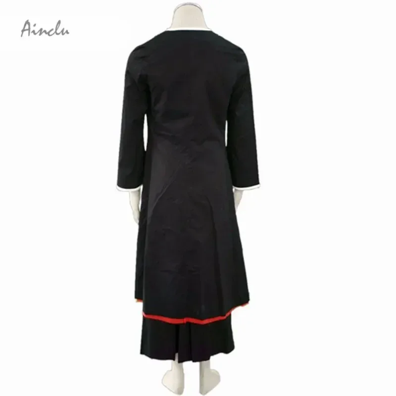 Ainclu Anime Bleach Kurosaki Ichigo Costume Cosplay Uomo Nero Uniforme Abiti Taglia personalizzata sk;m1