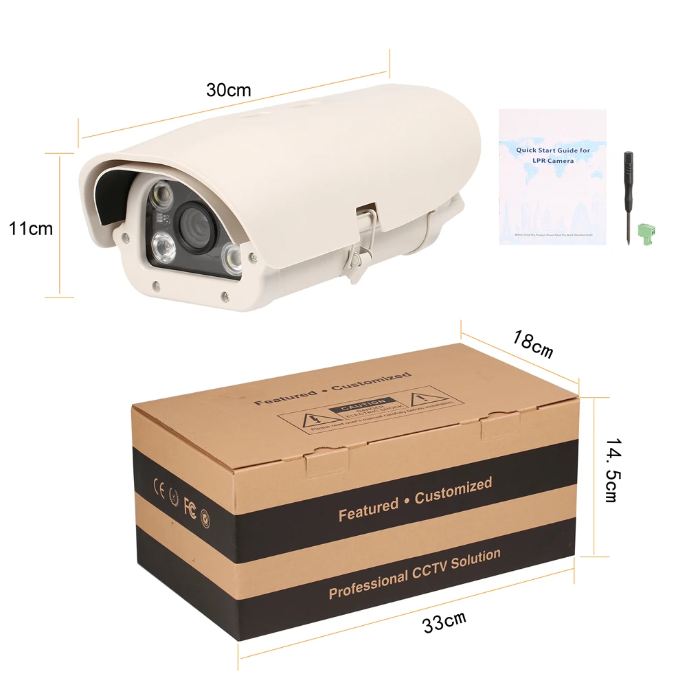 5MP LPR Camera SONY IMX335 Vechile License Plate Recognition Camera  ONVIF Outdoor Waterproof For Highway Parking Lot