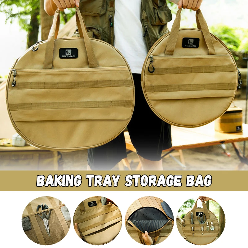 Outdoor Camping Picnic Cast Iron Pot Barbecue Pan Storage Bag Tote Bag Portable Handbag Waterproof and Stain Resistant