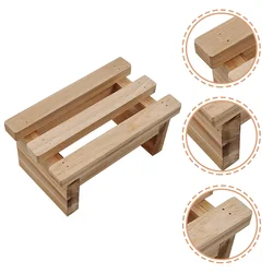 Taburete bajo de madera para cambiar zapatos, taburete para niños, taburetes de cocina sólidos, banco resistente al desgaste para el baño, orinal para niños pequeños