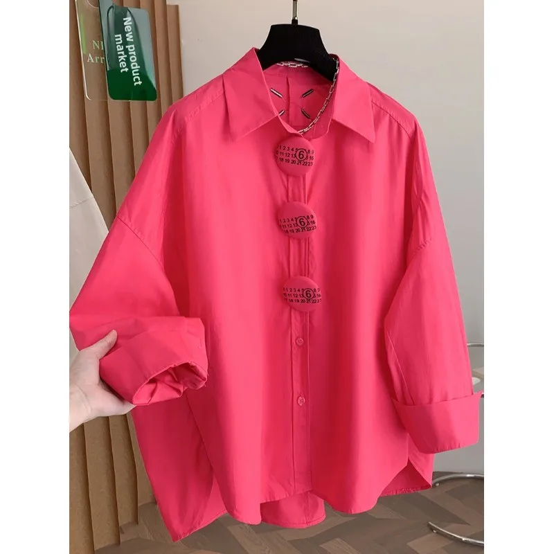 

Loose Long Sleeve Women's Shirt Fashionable Casual Style Korean Version Spring Autumn New Arrival Breathable Comfortable Mate...