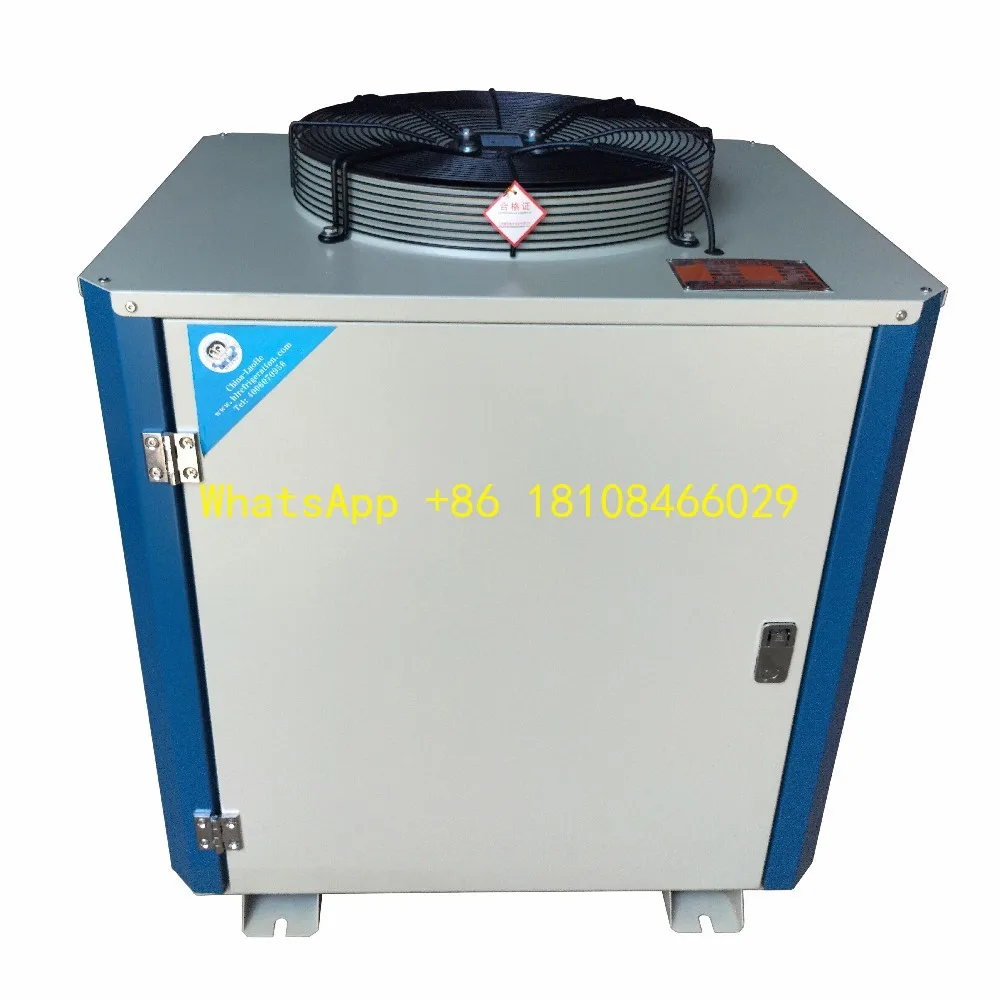 وحدة تكثيف ضاغط مروحة التفريغ العلوي على الصندوق U-نوع منخفض الضوضاء بسعر المصنع وحدة تثبيت الغرفة الباردة شبه المحكم