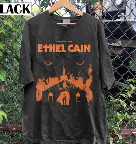 Neues Ethel Cain Geschenk für Familie, schwarzes T-Shirt aus Baumwolle, alle Größen, neu