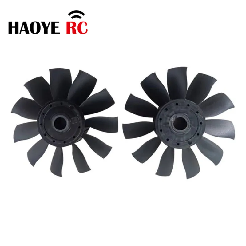 Haoye 1 Pc 11-Blade Diameter 70mm/90mm Ducted Fan (Integral Type) Std And Reverse Use For RC Plane No Include D/F & Shaft