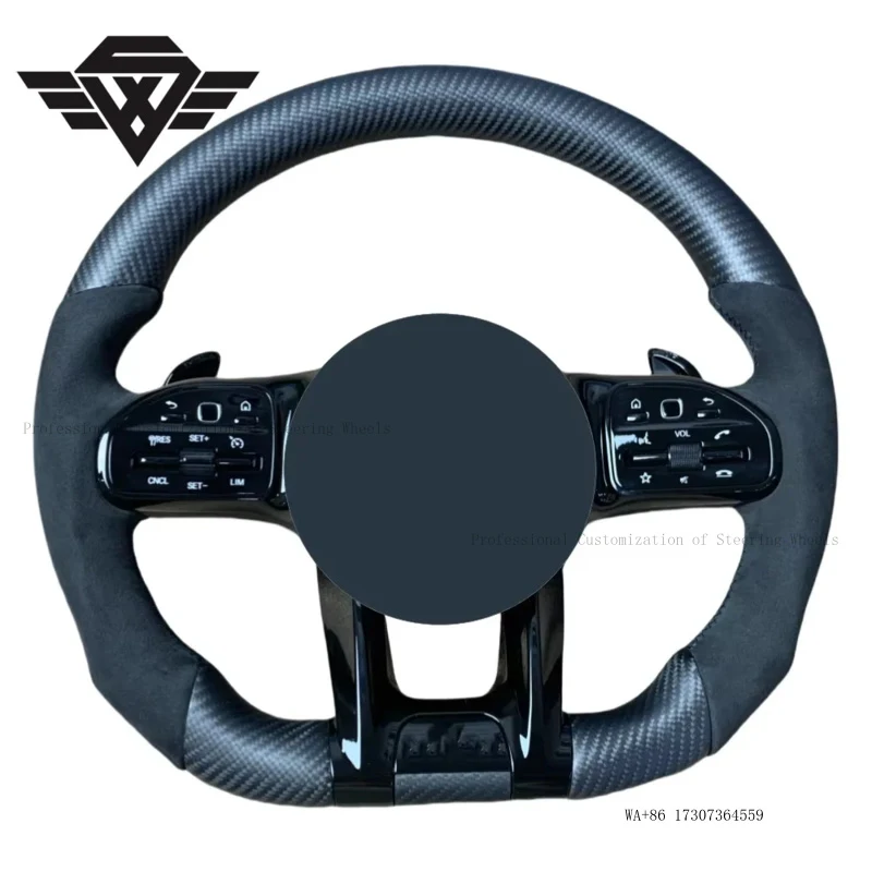 Hot Selling Customization Sport Matte Carbon Fiber Steering Wheel for Mercedes Benz 809 AMG W204 W213 GLE CLS S-Class W204 W213