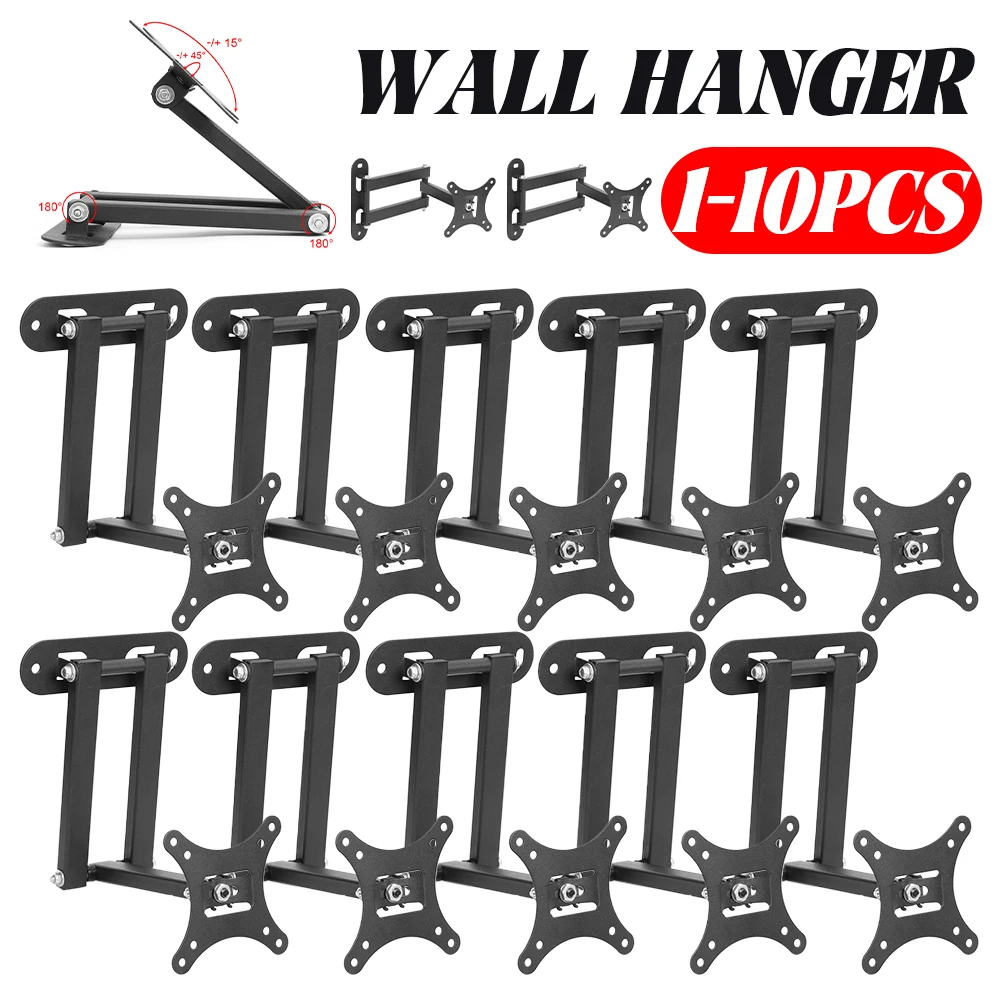 

Universal 30KG TV Wall Mount Bracket Cold Rolled Steel Sheet Multi-function TV Rack Stand for 17 to 32 inch LCD Monitor