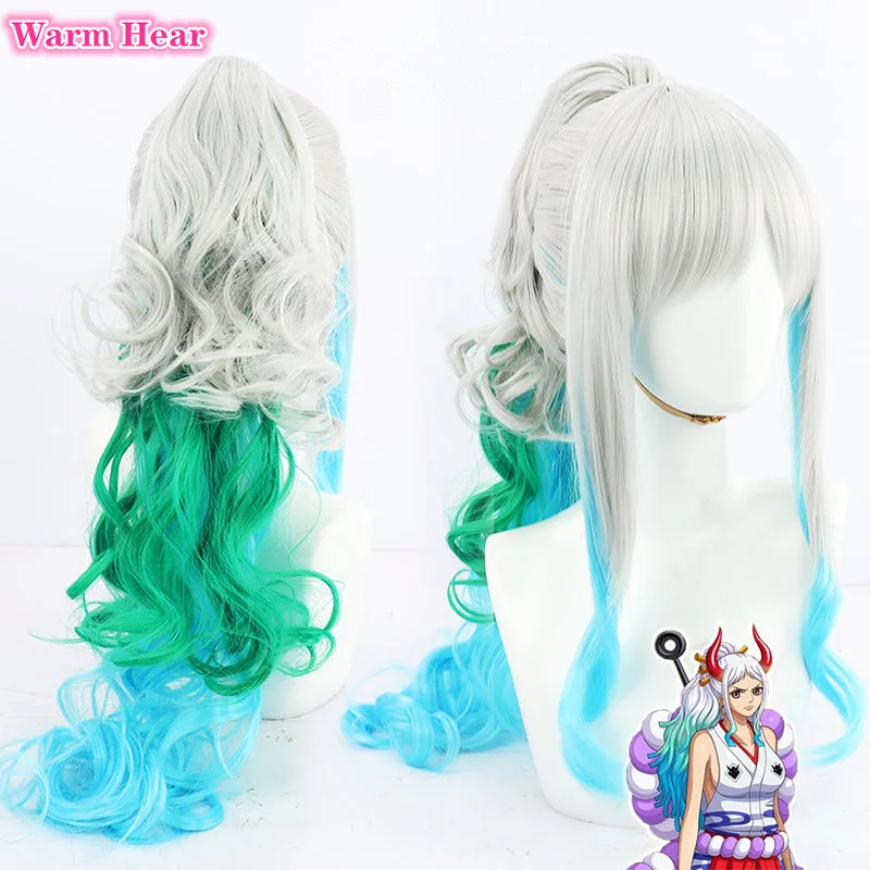 Anime Cosplay Yamato Cosplay Wig Yamato Kimono Cosplay 70cm Gradient Heat Resistant Synthetic Halloween Party Wigs + Wig Cap