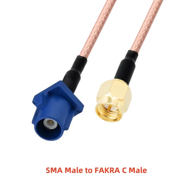 15cm 6" SMA Stecker-Buchse auf FAKRA C TS9 CRC9 BNC Q9 RG316 RF-Koaxialkabel-Konverter-Kabeladapter für Autoradio 4G-Router – Detail 7