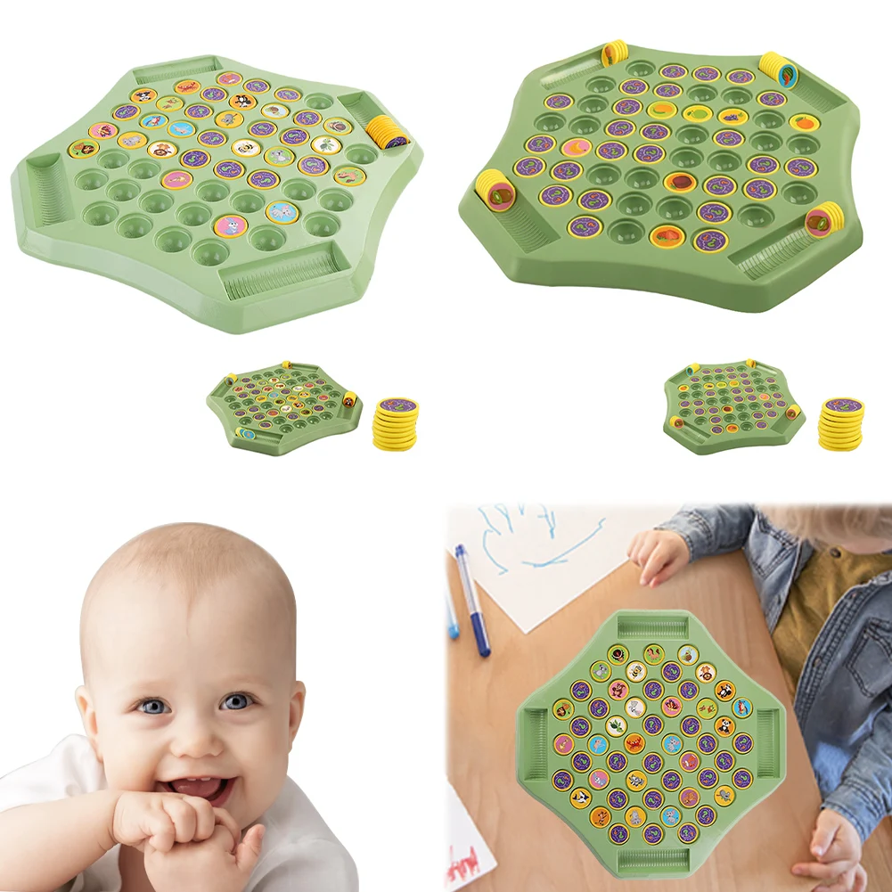 

Animal Flip Chess Memory Chess Game Animal Flip Chess Cognitive Memory Board Game for Kindergarten Gathering Activity