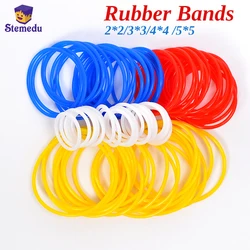 20PCS MOC Rubber Bands 85543 85544 85545 85546 2x2 3x3 4x4 5x5 for Hi-Technic Round Cross Section Pulley Wheel Belt Drive Belt