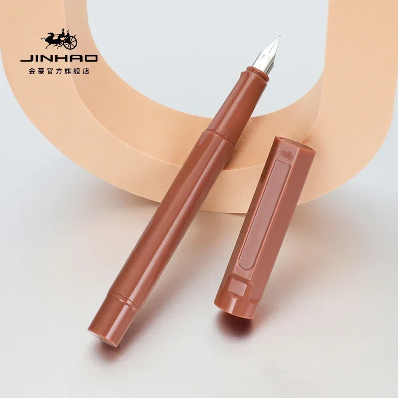 JINHAO 62 Wood Fountain Pen Colorful Student F EF Ink Pen High Quality Calligraphy Pen Stationery School Office Supplies