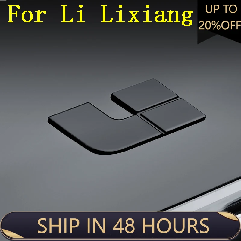 

Наклейка с эмблемой автомобиля, черная для Li Lixiang L9 2022 2023, авто, передние и задние логотипы, украшение, модифицированные аксессуары
