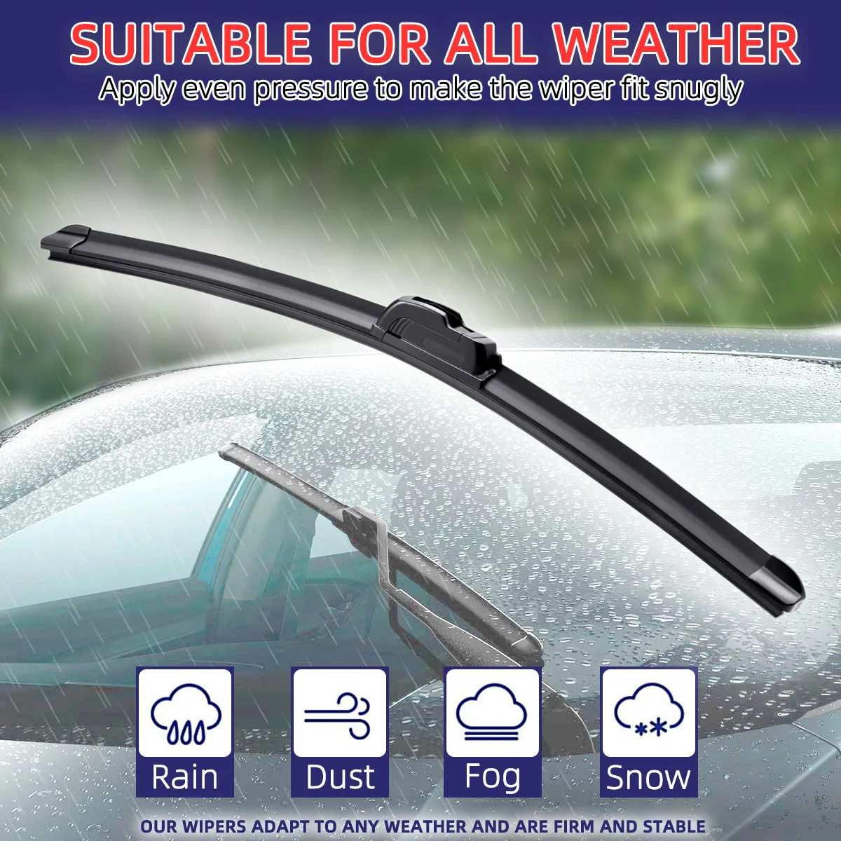 OEM Universal Wiper Blades for Slim Top Lock J Hook Soft Rubber Car Windscreen Wipers Wholesale Auto Replacement Parts