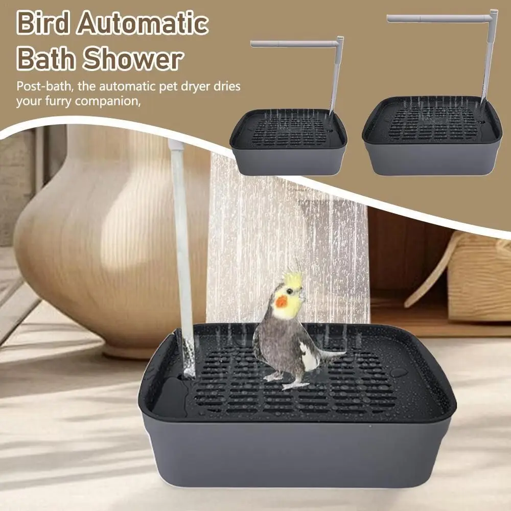 Professional Automatic Parrot Bird Bath Tub USB Electric Pet Circulating Water Bathtub Bird Bathtub Shower Fountain Pet Supplies
