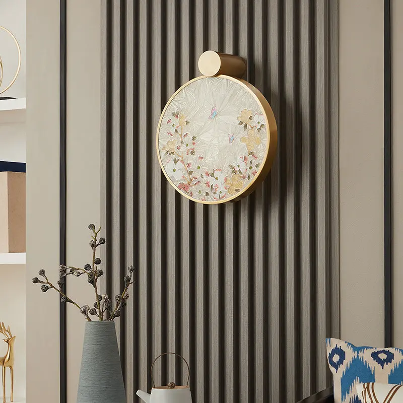 Modern Aesthetics Wall Lamps Handmade Enamel Color LED Wall Sconces Villa Living Room Corridor Bedroom Bedside Delicate Fixtures