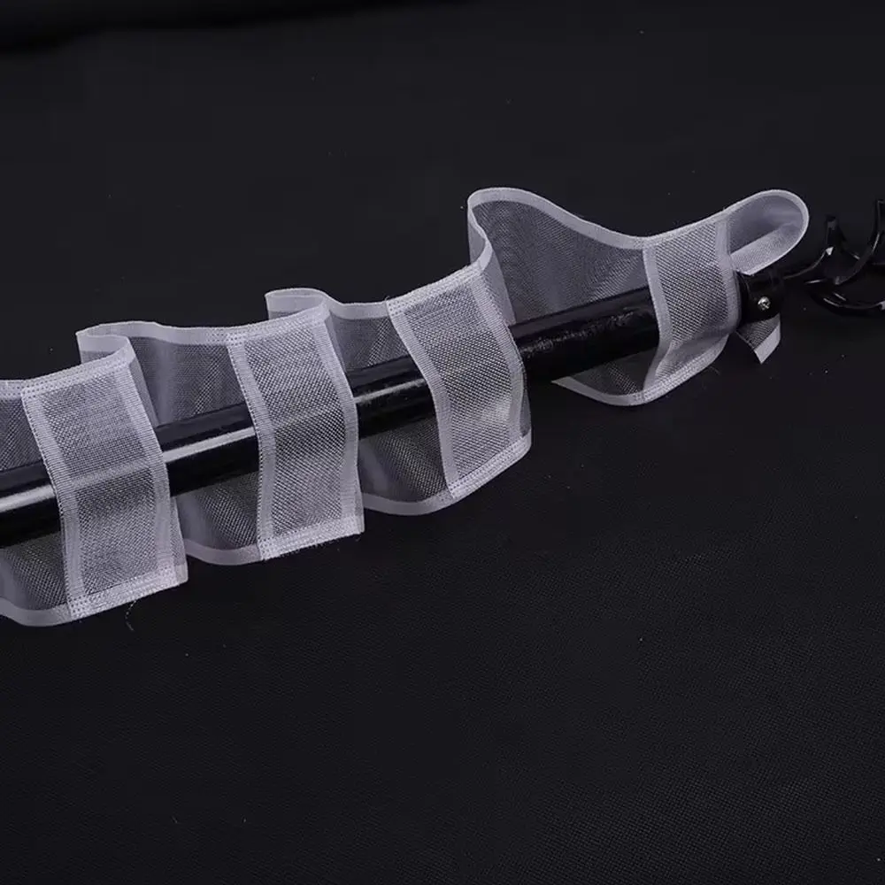 Nylon Curtain Heading Tape Curtain Edge Curtains Rod Pocket Pencil Pleat Transparent Rod Tape 3M Curtain Ribbon