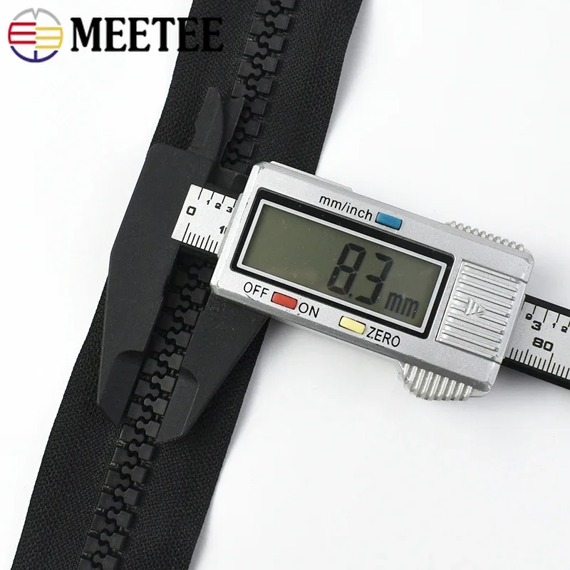 2-6M 10# Sewing Closures Resin Zippers Extra Large Zipper Outdoor Tent Double Sliders Zip Long Zips