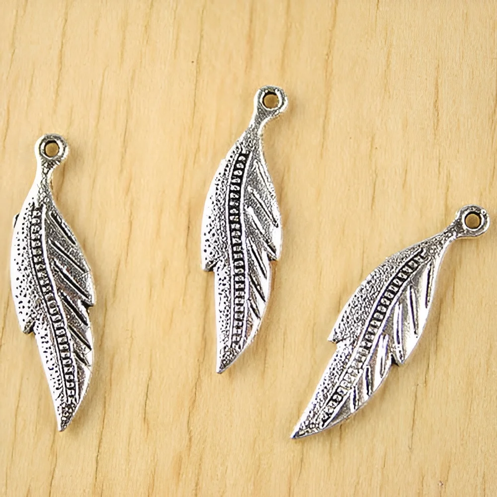 

20pcs 33.3x9mm leaf charms Pendant H2381