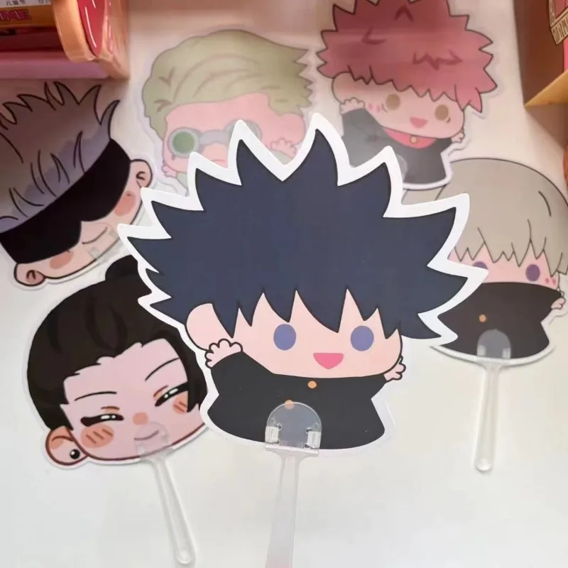 6Pcs/Lot Cute Cartoon Handheld Mini Fan Kawaii Hand Fan Dance Wedding Gift