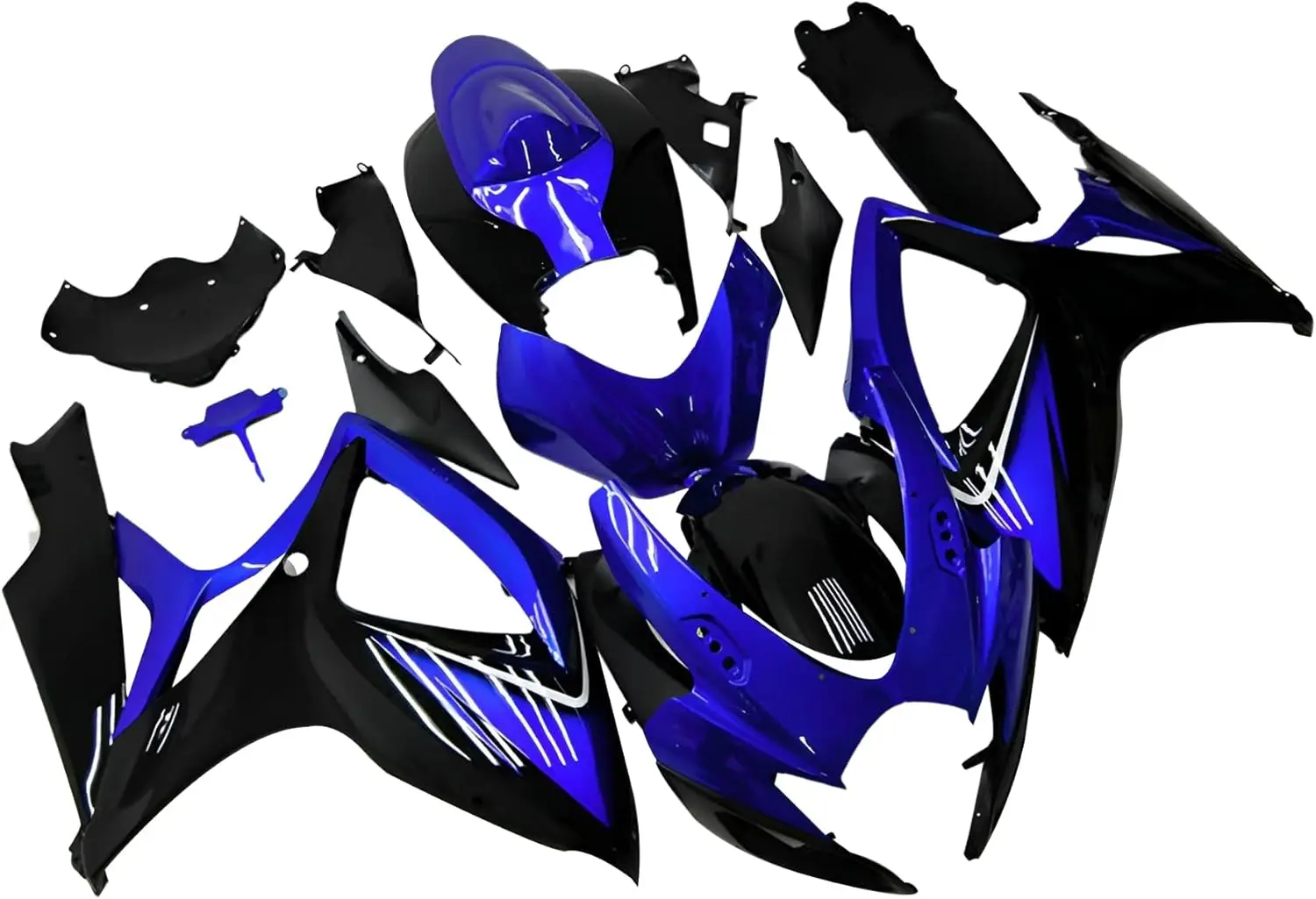 أزرق أسود ABS البلاستيك الهدايا المجمعة لسوزوكي GSXR600 GSXR750 K6 2006 2007 GSXR 600 GSXR 750 06 07 GSX-R600 GSX-R750 حقن