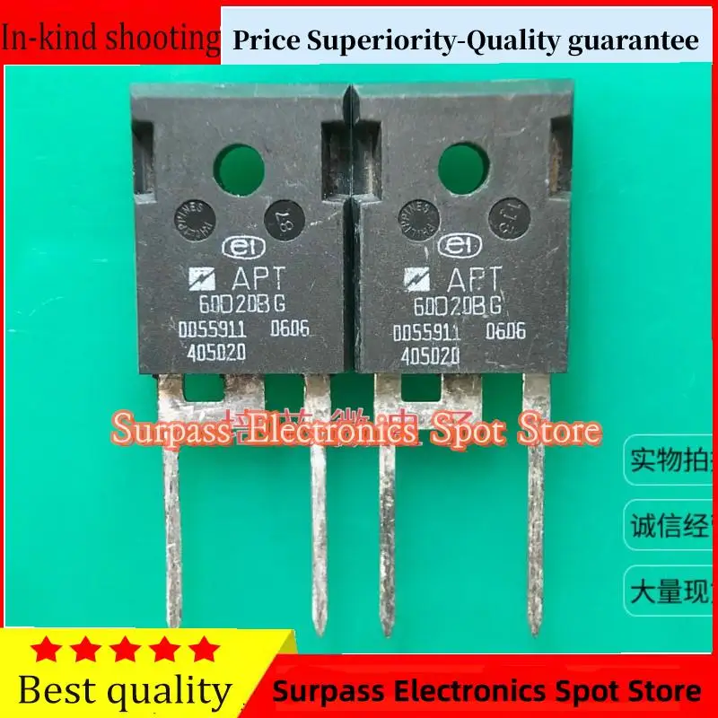 

10PCS-100PCS APT60D20B APT60D20BG TO-247 60A 200V Price Superiority-Quality guarantee