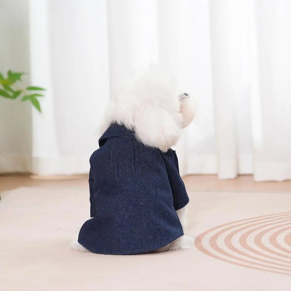 Pet Costume Denim Shirt Pet Denim Shirt Funny Transform Costum Fashionable Boy Uniform Soft Breathable Dog Apparel for Wear