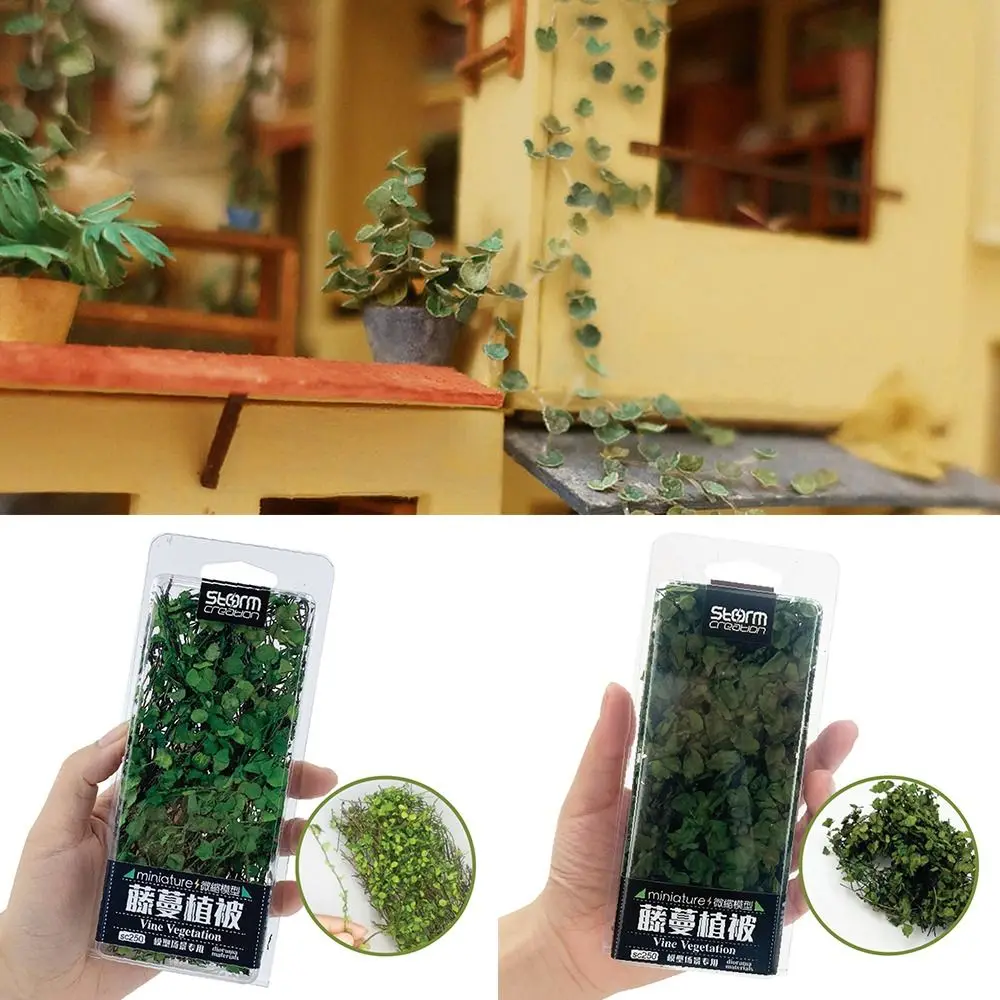 Gift Fairy Garden Sand Table Vegetation Simulation Rattan Leaves Micro Landscape Scene Model Miniature Plant Creepers
