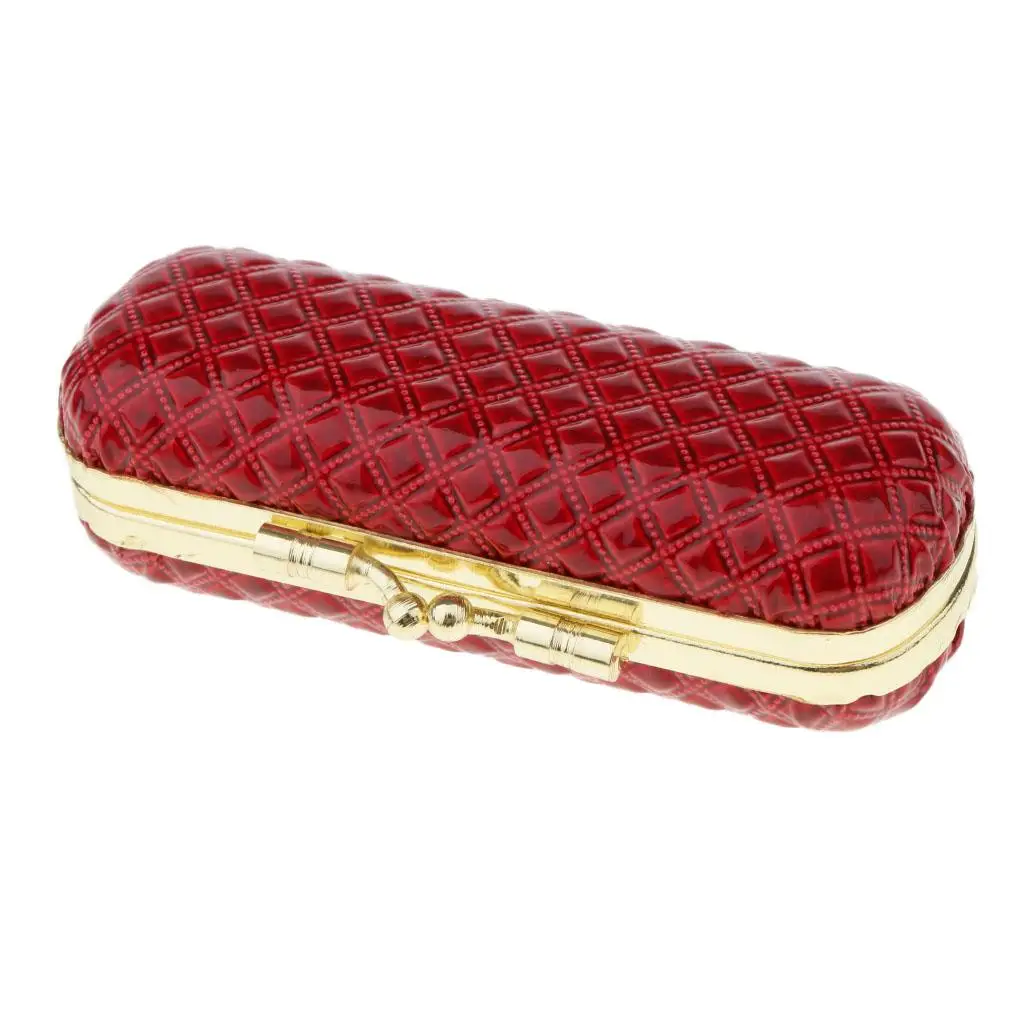 Lipstick Case Holder Premium Leather Makeup Storage for Cosmetic Bag Organizer and Travel Pouch