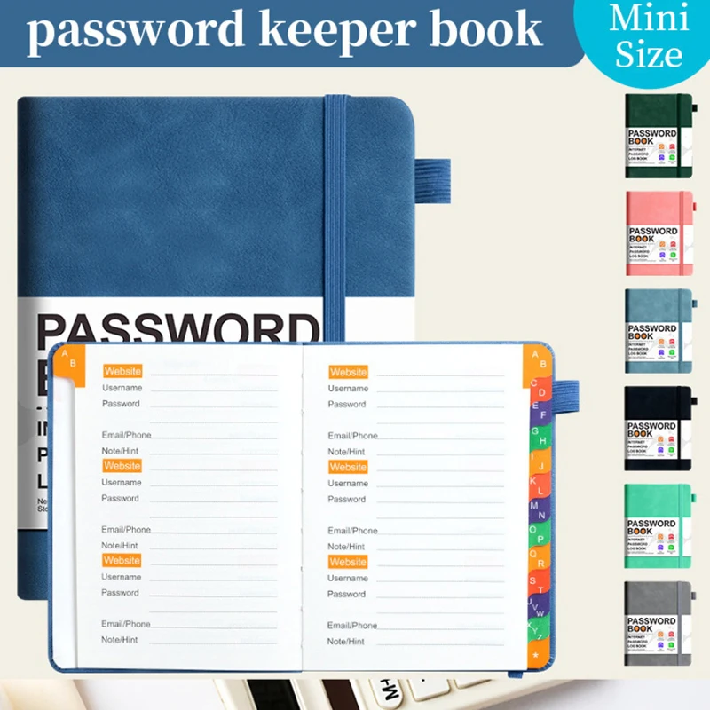 📚 Password Keeper Book Computer Password Organizer Book With Alphabetical Tabs Pocket Address Log Notebook For Account Details