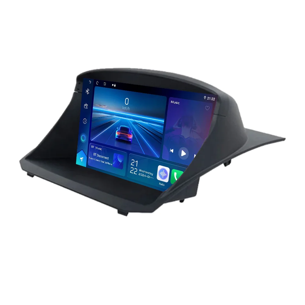 Android 15 Voor Ford Fiesta 2009-2018 Auto Multimedia Video Player GPS Navigatie Auto DVD Bluetooth Touchscreen GEEN 2DIN DVD 4G - afbeelding 2