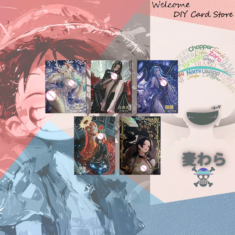 Japanese Anime ONE PIECE Card Set DZ XG HGF Boa Hancock Shirahoshi Vinsmoke Reiju Nico Robin Nefertari D.Vivi Collectible Card
