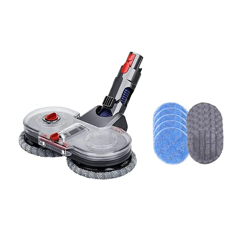

【Популярная】Электрическая насадка для швабры для пылесоса Dyson V7 V8 V10 V11 V15 со съемным резервуаром для воды, набор из 10 подушечек для швабры