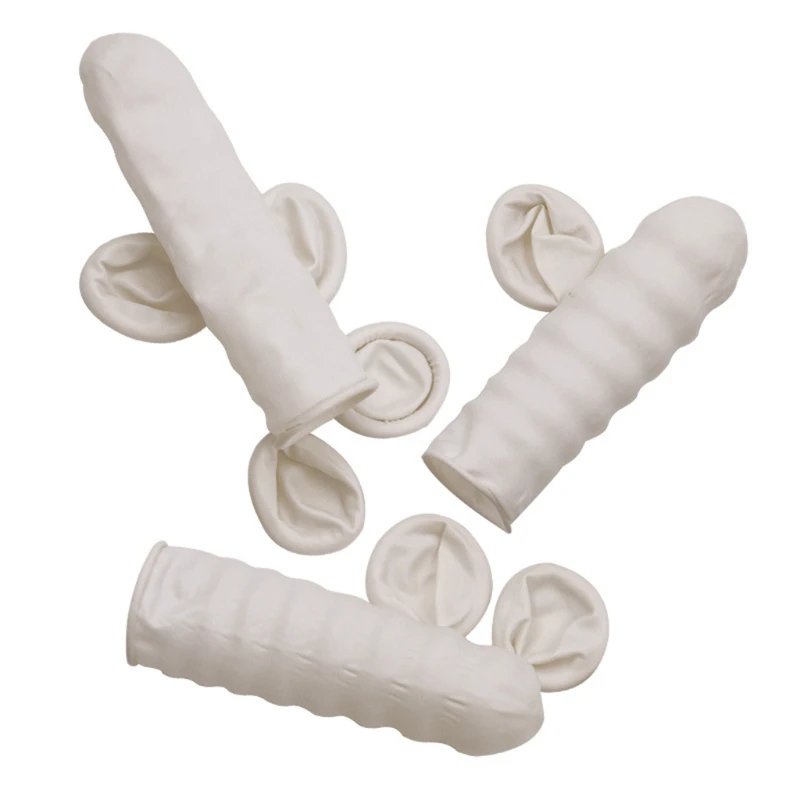 800 Pcs Anti-Statische Wegwerp Schoonheid Vinger Babybedjes Duurzaam Natuurlijke Latex Vinger Cover Praktische Ontwerp Make Hand Protector U90D