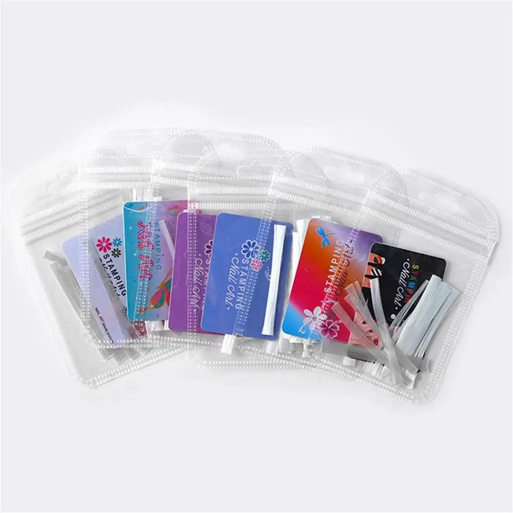 Fiberglass Nail Form Guide Adhesive Nail Tabs for Smooth Extension Acrylic Nails and Easy Application