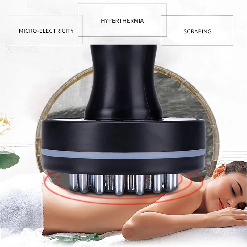 Microcurrent Meridian Scrape Infrared Body Detoxification Massage Comb Regimen Dredging Warm Brush Shape Promote Blood Relaxing