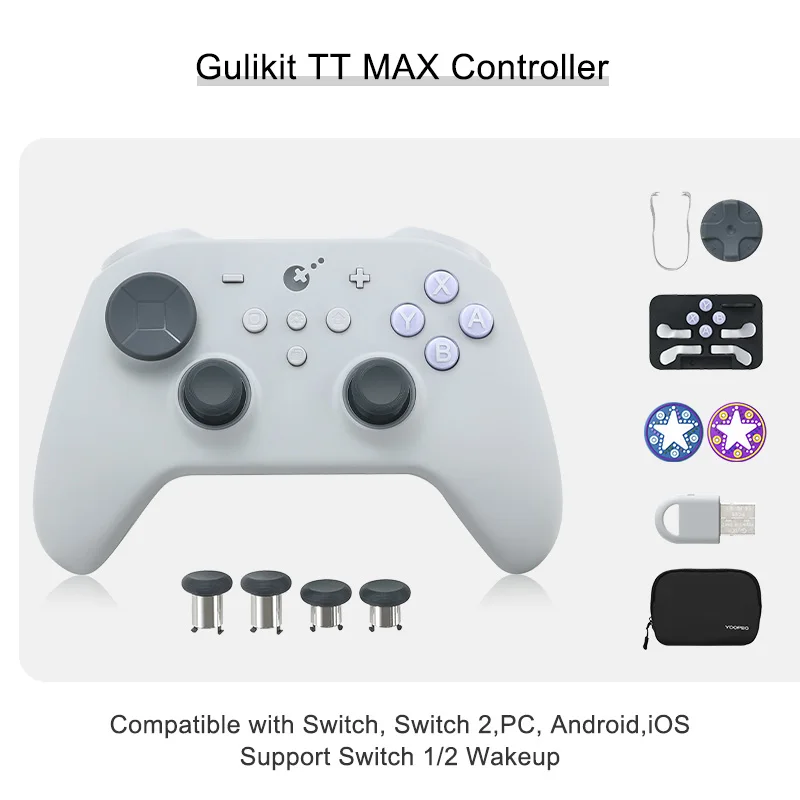 GuliKit TT Pro/Max ワイヤレスコントローラー Nintendo Switch 1/2用