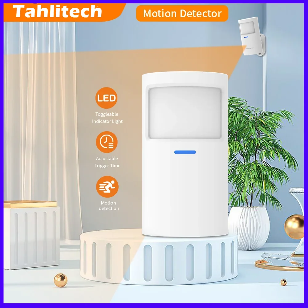 

Motion Sensor PR200 Wireless 433Mhz PIR Motion Detector Security Protection Anti-Tamper Alarm for Home Alarm System