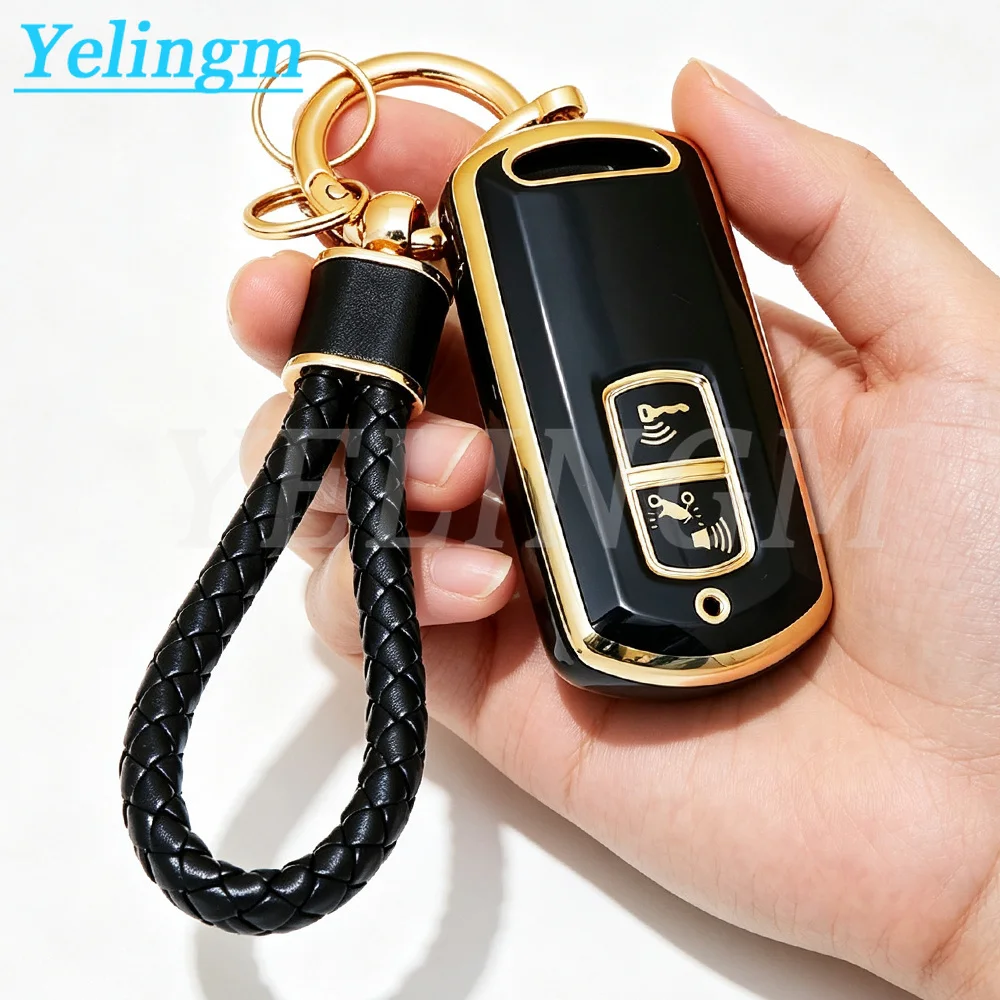 Motor TPU Remote Key Case For HONDA Scoopy 2022 Airblade Click 150 VARIO 125 Vario PCX 150 Click 150i SH125 Cover Key Rings Set
