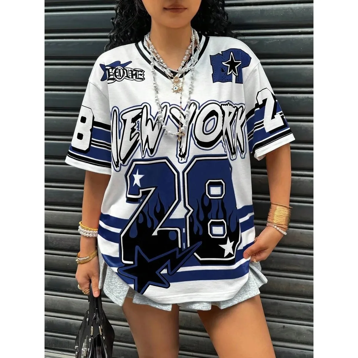 

Женская летняя ретро-футболка в стиле хип-хоп, спортивная, приталенная, А-силуэт, из льняного материала, 100% новая, 2025, модель 2