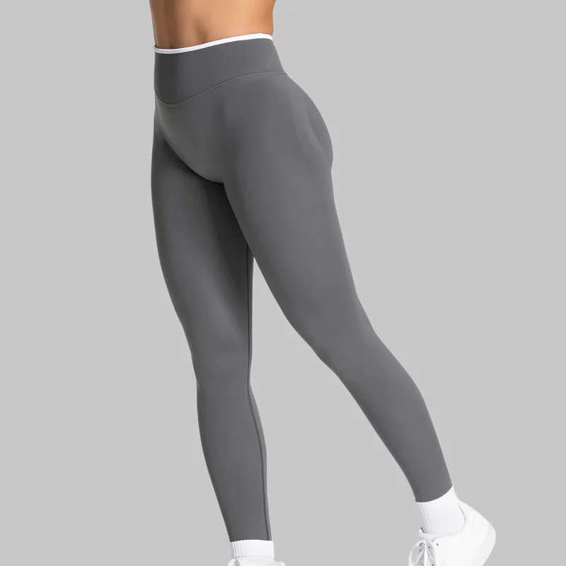 

Contrastline Sculpt Scrunch Leggings Women Gym Training Pants High Waist Seamless Yoga Leggings Fitness Running Sports Leggings