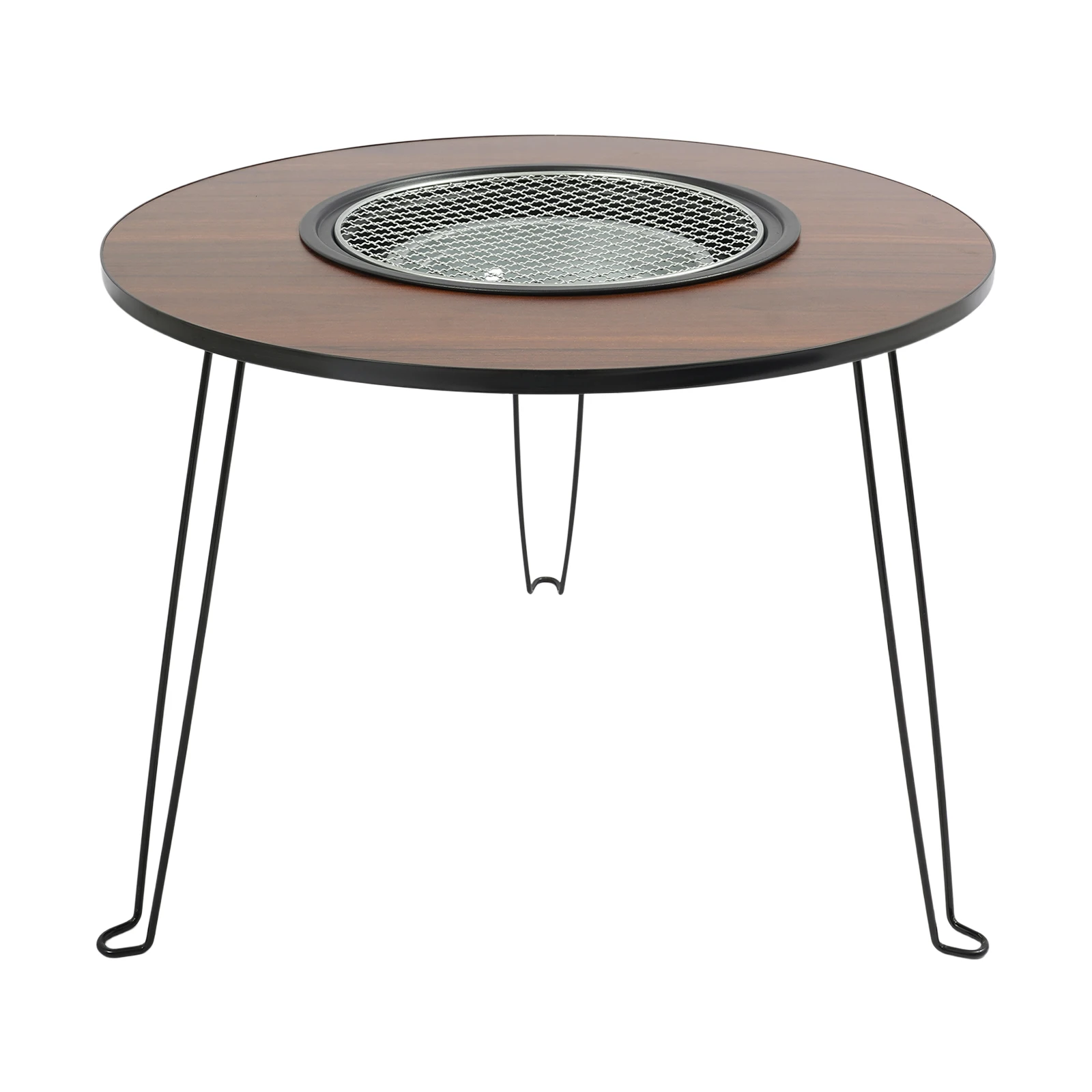 Camping Charcoal Grill Table Portable Folding Outdoor Tabletop Grill Multifunctional BBQ Grill Table for Picnic Backyard